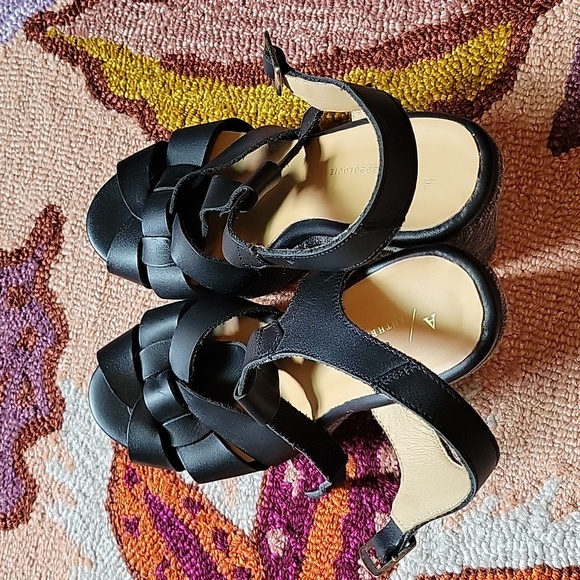 NWOT Anthropologie T-strap Platforms - Picture 10 of 12